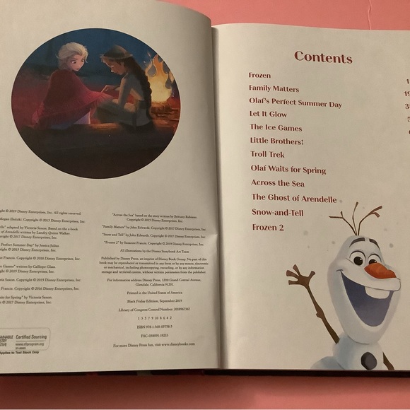 New Disney Book Frozen 5 Minute Stories - Picture 3 of 6